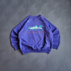 Vintage Northern Reflections Goose Purple Sweatshirt Large